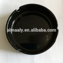 black colored ceramic ashtray